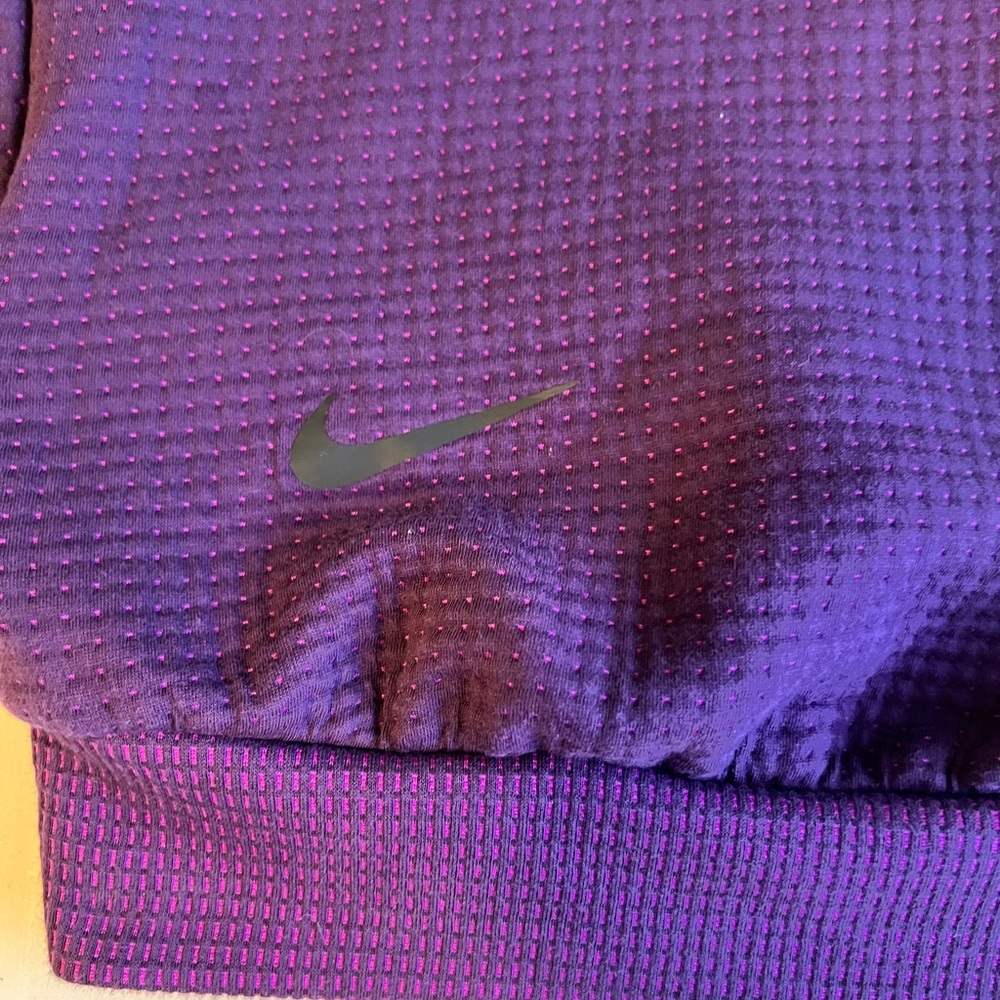 Nike Women's Purple Crop Oversized Sweatshirt XS - Picture 8 of 10